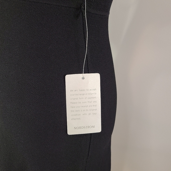 Eliza J Midi Dress Small Black 3/4 Sleeve Sweater Knit A Line Pullover Crewneck - Picture 11 of 13